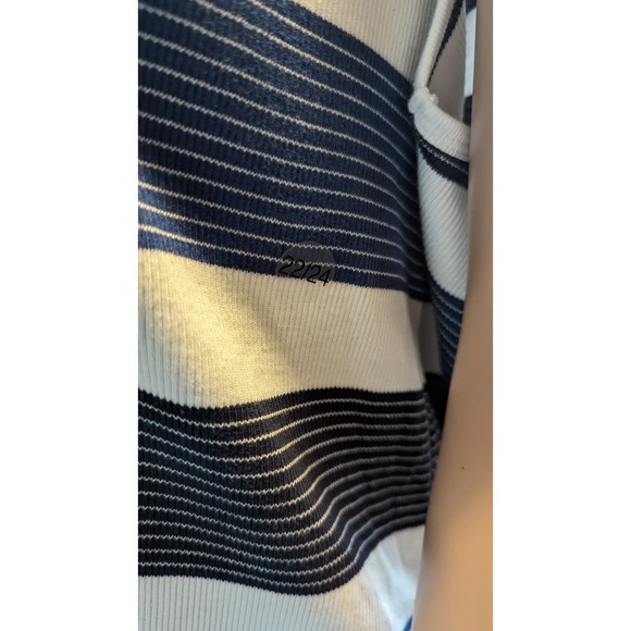 NEW Lane Bryant Plus Size 22W Striped Sweater Tank Swank Top Blues White Office - Picture 2 of 9